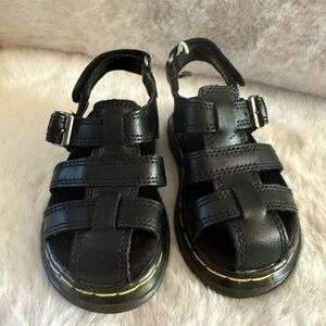 Dr. Martens Black Kids Sandals
